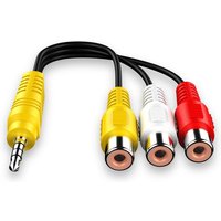 For TCL Dedicated 3.5mm Jack Plug RCACable 3.5 Aux Male To 3 RCAFemale Adapter Mini Aux Stereo Audio Video AV Adapter Cables