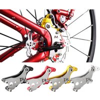 Aluminum Alloy Road Bike Non-Disc Brake Mount Adapter, Disc Brake Conversion Bracket for Hydraulic & Mechanical Calipers