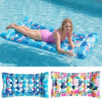 Inflatable Pool Float Mat Adult-sized Giant Pool Float Mat Pool Float Lounger Blow Up Inflatable Floatie Tanning Bed For summer