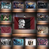 Rock Music Flag 3x5ft for Roxy Music Fans Banner HD Print Brass Grommet Garage Bedroom Living Room Dorm Wall Decor Tapestry
