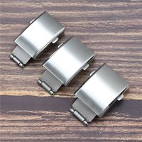 316 Stainless Steel Folding Buckle 16mm 18mm 20mm 22mm Micro Holes Adjustable Brushed Watch Clasp Watchband Accessories