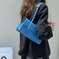 New Korean Style Summer Simplicity Women Flap Baguette Bag Lady Smooth Versatile Green Shoulder Bags Female Niche Design Handbag