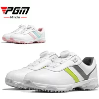 PGM Children's Golf Shoes Sports Shoes Knob Laces Waterproof Slip Shoes Boys And Girls