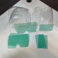 3/5 PCS Protective Plastic Windshield Auto Solar Darkening Welding Helmet Clear Lens Welding Filter Welding Mask Lens Cover