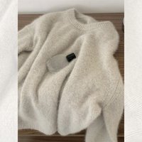 Loose Women's Knitted Sweater Autumn Winter New Style Lazy Fashion Label Removed High Quality Cashmere Lightweight