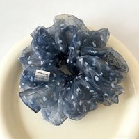 Korean French Style Polka Dot Scrunchie Elastic Hair Rope Women Casual Bun Hair Tie Fashion Hair Accessories for Girls