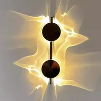 Creative Art Ripple Wall Lamp Minimalist LED Sconce for Bedroom Bedside Background Aisle Porch Corridor Atmosphere Light