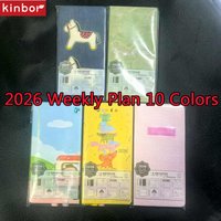 Kinbor 2026 Weeks Plan Notebook 10 Patterns Agenda 78g Paper Time Organizer Journal Self Discipline planificador semana Gift