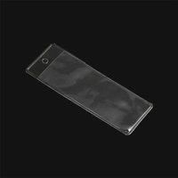 Clear Vinyl 82x212mm Price Tag Envelope Pvc Holder Sign Sleeve Plastic Pouch Bag Protector Job Ticket Card Label Sample Pocket