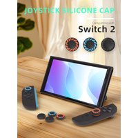 DATA FROG Silicone Thumb Grip Caps for Switch2 Joy Pad NS2 Controller Anti Slip Protective Cover Joystick Cap Case Accessories