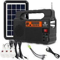 Solar Portable Lighting Solar Power Panel Generator Kit with 3 LED Bulbs Outdoor Camping Hiking Solar Lighting Small Home System