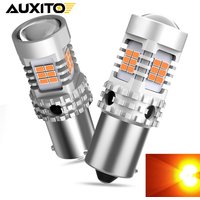 AUXITO 2Pcs BAU15S PY21W LED Canbus 1156 BA15S P21W T20 7440 LED Bulb No Error Car Turn Signal Light for BMW Audi Ford VW Kia