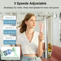 2000mAh Summer Mini Handheld Fans Portable Pocket Folding Electric Fan For Student Dormitory Office Rechargeable Fan