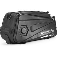 AliExpress West Biking WEST BIKING Hard Shell Pannier Large Capacity Reflective Super Waterproof Rear Seat Rack Bag Travel Bag MTB Bike Accessories