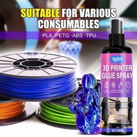 100ml 3D Printer Adhesive Glue Spray | Prevents Warping & Ensures Easy Release on Heated Print Bed, Compatible with ABS,PLA,PETG