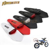 Motorcycle Rear Fender With 12V LED Taillight Brake Lamp Universal Fit For SUZUKI HUSQVARNA DRZ40 TE250 RMZ250 TE300 RMZ450