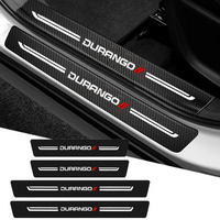 Car Door Threshold Sill Protective Rear Trunk Bumper Guard Sticker Decal for Dodge Durango Emblem Door Pedal Strips Accessories