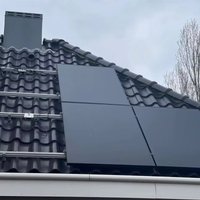 High Efficiency 200W All-Black Rooftop Solar Panel Customizable Whole House Solutions for Car Balcony High Power Solar Panels