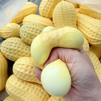 Lucky Peanut Simulation Extrusion Toy Soft Feeling, Relieve Fidgety Toy ASMR Sensory Compression Toy Adult Favorite Gift.