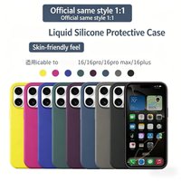 Official Liquid Silicone Case for IPhone 16 16 Pro Max 16 Plus Original Case for Magsafe Liquid Silicone Wireless Charging Cover