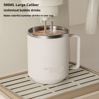 480ML Stainless Steel Double Wall Insulated Coffee Mug Leak-proof Drinking Cup With Handle Keeps Cold and Heat Thermal Mug