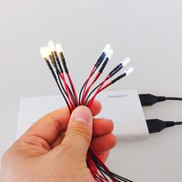 With Wire Led Beads/Bulb Illumination Materials Diy Micro Model Indoor Scene Layout Kits USB Interface