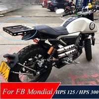 New Fit FB Mondial HPS 125 / HPS 300 Rear Seat Rack Bracket Luggage Carrier Cargo Shelf Support For FB Mondial HPS 125 / 300