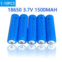1-10PCS 18650 3.7V Rechargeable Lithium 1500mAh Battery Suitable For Shaver Speaker Massager Spray Beauty Instrument Mouse