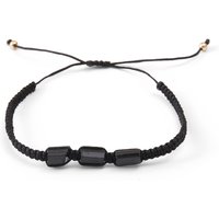 Black Tourmaline Bracelet Protection Bracelets for Men and Women Handmade Waterproof Wax Rope Braided