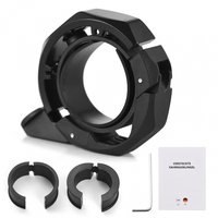 AliExpress NONE Bike Bell Aluminum Alloy Compact Cycling Ring Bell with Adjustable Adapter for 22.2mm‑31.8mm Handlebar