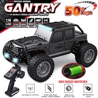 New16101 1:16 50KM/H 4WD RC Car With LED Light 2.4G Remote Control Cars High Speed Drift Monster Truck for Kids vs Wltoys 144010