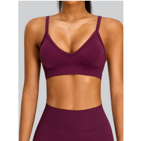 Women's Seamless Sport Bra Tights Yoga Bra Breathable Shockproof Gym Sports Top Push Up With Chest Pad Women's Fitness Underwear