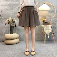 Plus sizeIce Silk Elastic Waist Wide-Leg Shorts Female Summer High Waist Drape Korean Casual Loose Soft Women's Shorts