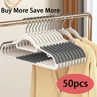 10 Piece Set Of Heavy-Duty Dry And Wet Hangers With Anti Slip Pads Saving Space With a 0.2-Inch Thick Ultra Light Organizer