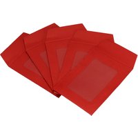 10Pcs 3'' Clear Single Sided Full Face Window Envelopes for Mailing Statement Photos Catalogs