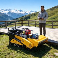 Maßgefertigter 800SPro Schwerlast-Raupen-Rasenmäher mit Einzylinder-Viertaktmotor, Optionaler Schneeschaufel-Aufsatz