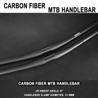 Syncros Carbon Fiber Mtb Handlebar 9 Degree 31.8mm Mountain Bike Handlebars Matte Flat Bicycle Handlebars Bike Accessories