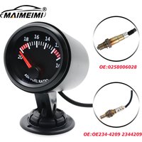 52mm Air Fuel Ratio Gauge Digital AFR Display arrowband O2 Oxygen Sensor 0258006028 Car Accessories LED Back Light For 12V Car