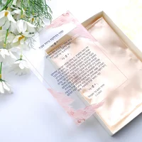 10PCS Hebrew Custom Lighting The Candles Prayer Shabbat Invitation Card Pvc Acrylic Chanukah Invitations with Box Logo