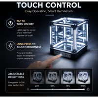 Hypercube LED Box Geek DIY Wireless Table Light Figure Display Case Infinity Mirror 4D Box Abyss Tunnel Ornament