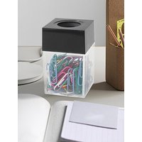 NEW Paper Clip Holder Clips Dispenser Desk Magnetic Absorption Box Paperclip Holder Stationery Porta Clips Dispensador
