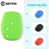 KEYYOU 2/3 Buttons For Renault Kangoo DACIA Sandero Scenic Megane Captur Twingo Modus Silicone Car Key Cover FOB Remote Case