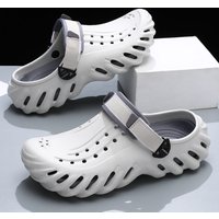 Men's Summer Clogs Fashion Wave Shape Non-slip Water Swimming EVA Sandals Breathable Casual Slippers Outdoor