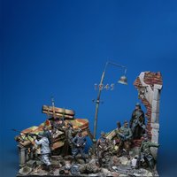 1/35 Resin Model Figure Kits GK , Ten People,Including Scene,Military Theme,Unassembled And Unpainted,358L