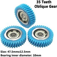 47.5x12.5mm Oblique Planetary Gear 35Teeth Helical Gears with 10mm Bearings Wheel Hub Electric Bike Gear For Bafang E-bike Parts