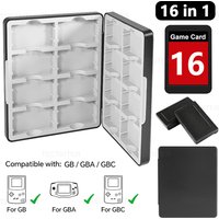 Portable 16 in 1 Game Card Storage Box for GB/GBA/GBC BOY ADVANCE Magnetic Large-Capacity Case Dustproof Box Shell Accessories