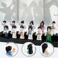M8122 Hanfu Ancient Chinese Style Doll Girl Small Particle Building Block Toy