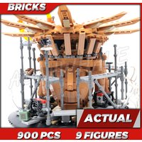 900pcs Super Fighter Spider Base Final Battle scaffold Sand Fortress 70106 Building Kits toys Compatible With Bricks
