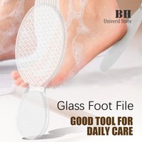 1pcs Nano Glass Double-sided Foot Rasp Heel File Hard Dead Skin Callus Remover Exfoliating Pedicure Care Foot File Tool