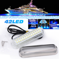 Boat Transom Underwater Lights 42LED IP68 Waterproof Stainless Steel Marine Bottom Light Good-quaility Accessories For Yacht